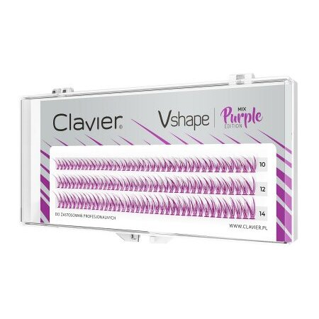 Clavier Vshape Colour Edition kępki rzęs Purple Mix