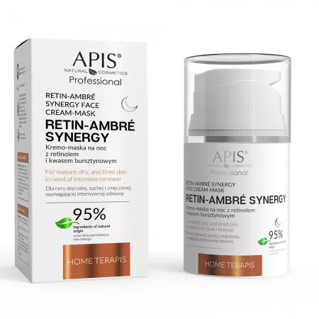 Apis Retin-Ambre Synergy Home TerApis, kremo-maska na noc z retinolem i kwasem bursztynowym, 50ml