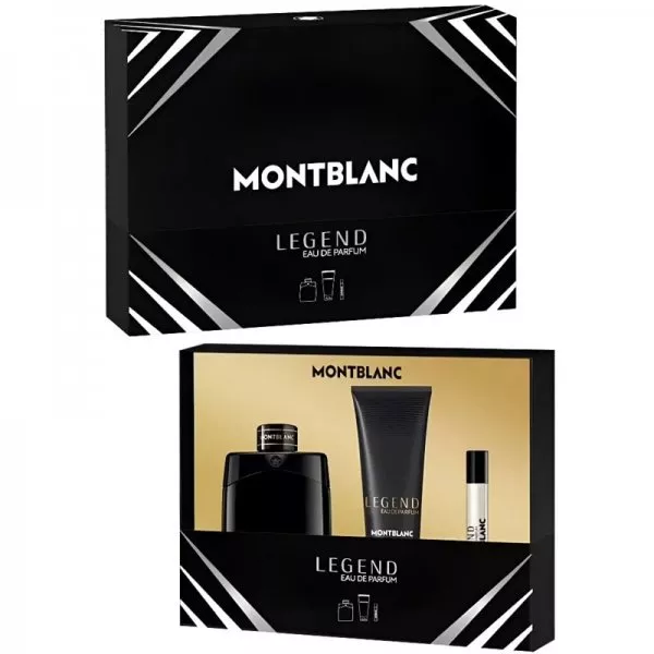 Mont Blanc Legend zestaw woda perfumowana spray 100ml + miniatura wody perfumowanej 7.5ml + żel pod prysznic 100ml (M)
