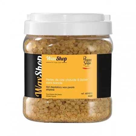 Peggy Sage, perełki wosku do depilacji na gorąco do wszystkich rodzajów skóry, miodowe, 1kg