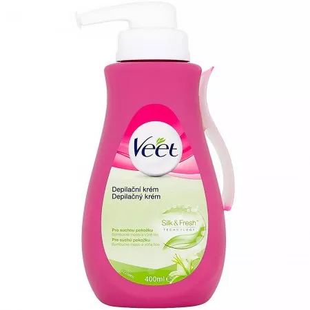 Veet Veet nawilżający krem do depilacji skóry suchej z pompką 400 ml