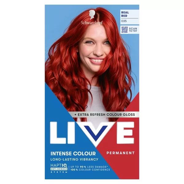 Schwarzkopf Live Intense Colour trwała koloryzacja 035 Real Red 1 sztuka