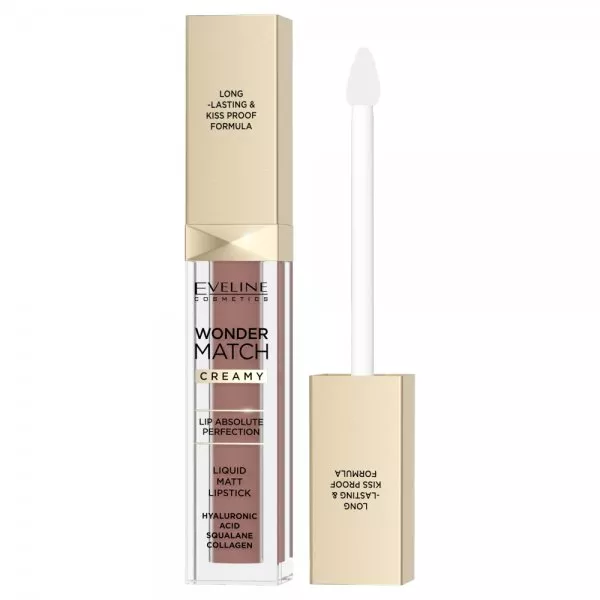 Eveline Cosmetics Wonder Match matowa pomadka w płynie 09A Milky Nude 6.8ml