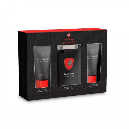 Tonino Lamborghini Classico zestaw woda toaletowa spray 125ml + balsam po goleniu 100ml + żel pod prysznic 100ml (M)