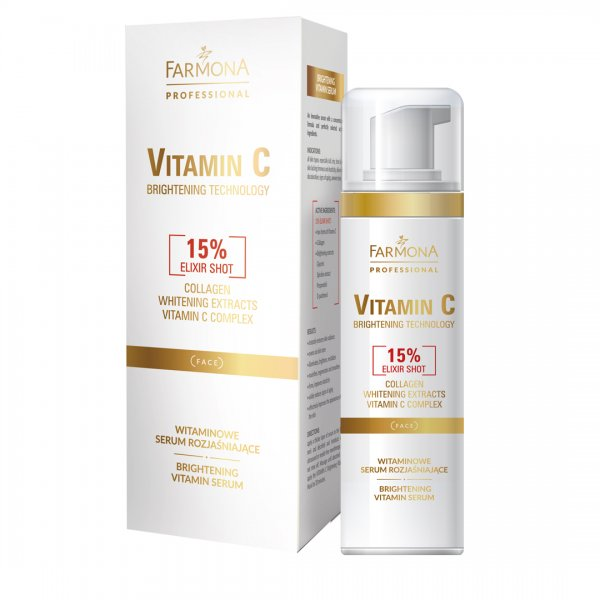 Farmona Professional Vitamin C, witaminowe serum rozjaśniające do twarzy, 50ml