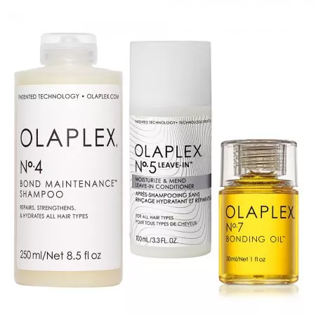 Olaplex, zaawansowany zestaw nawilżająco-regenerujący, No. 4, No. 5 bez spłukiwania, No. 7