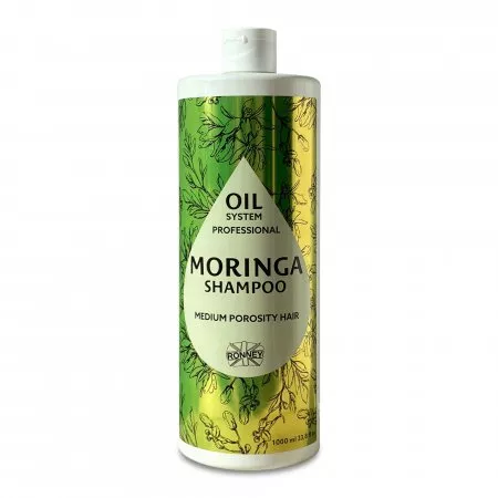 Ronney Professional Oil System Medium Porosity Hair - Szampon moringa, 1000ml