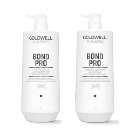 Goldwell Dualsenses Bond Pro, zestaw XL wzmacniający włosy, szampon + odżywka, 2x1000ml