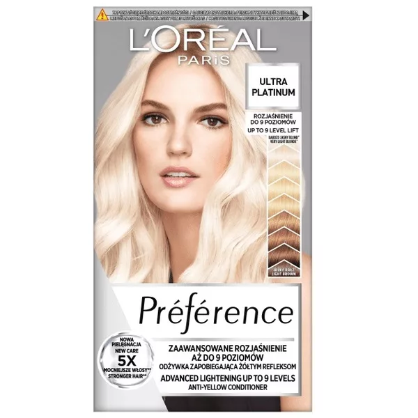 L'Oreal Paris Préférence Rozjaśniacz do Włosów, Ultra Platinum