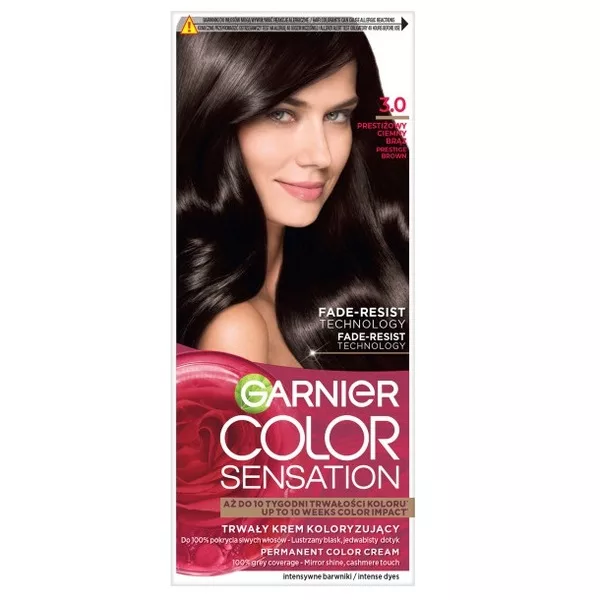 Garnier Color Sensation Krem koloryzujący 3.0 Prestiżowy ciemny brąz