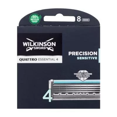 Wilkinson Quattro Titanium Sensitive zapasowe ostrza do maszynki do golenia dla mężczyzn 4szt