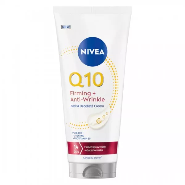 Nivea Q10 Ujędrniający + Przeciwzmarszczkowy krem do pielęgnacji szyi i dekoltu 200ml