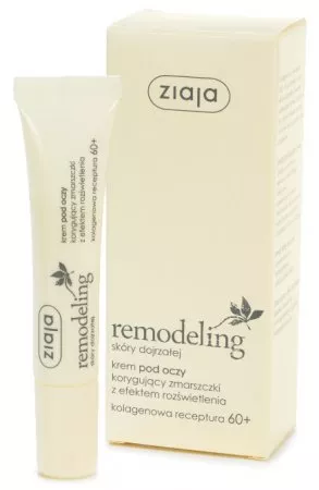 Ziaja Remodeling 60+, krem pod oczy korygujący zmarszczki, 15ml