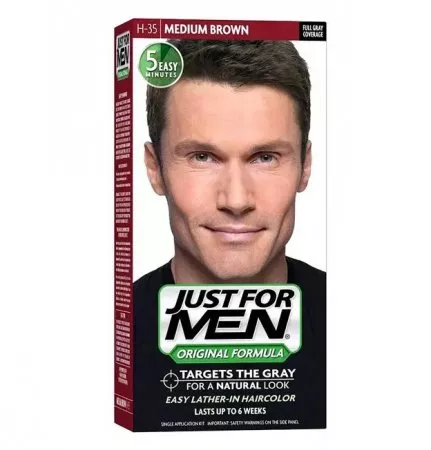 Just For Men, szampon koloryzujący, średni brąz H-35
