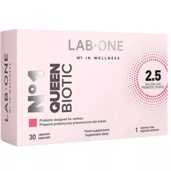 LAB ONE N°1 QueenBiotic probiotyk dla kobiet na infekcje intymne 30 kapsułek