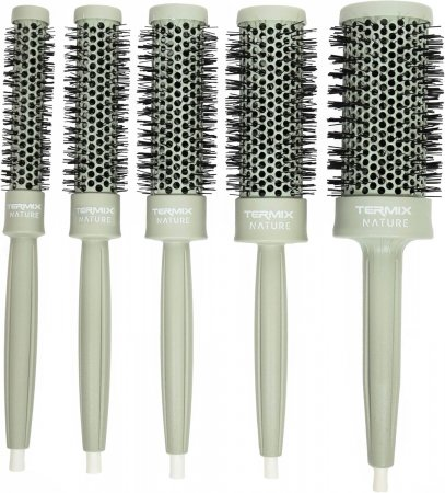 Termix Nature, zestaw 5 szczotek do włosów + torba shopper (17mm+23mm+28mm+32mm+43mm)