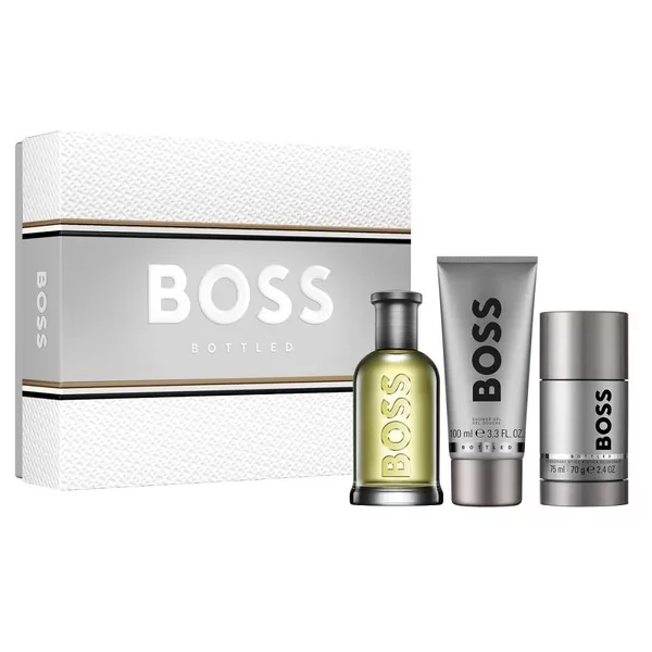 Hugo Boss Boss Bottled zestaw woda toaletowa spray 100ml + żel pod prysznic 100ml + dezodorant sztyft 75ml (M)