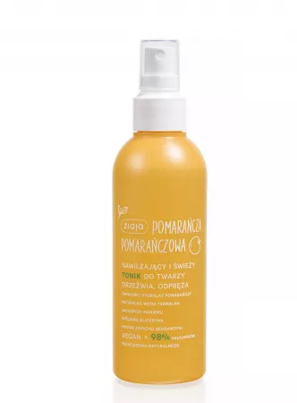 Ziaja Pomarańcza, nawilżający i świeży tonik do twarzy/spray, 190ml