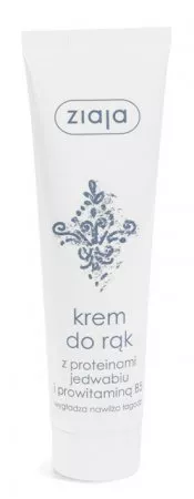 Ziaja Jedwab, krem do rąk z proteinami jedwabiu i prowitaminą b5, 100ml