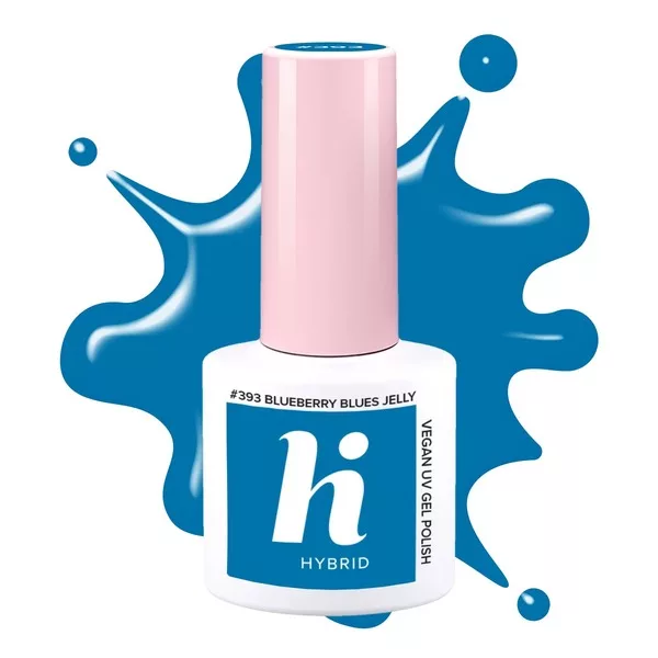 hi hybrid lakier hybrydowy, #393 Bluberry Blues Jelly, 5ml