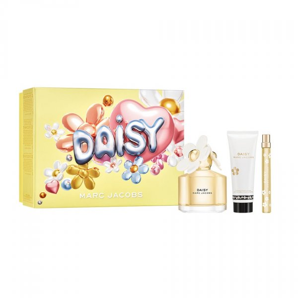 Marc Jacobs Daisy zestaw woda toaletowa spray 100ml + balsam do ciała 75ml + woda toaletowa spray 10ml (W)