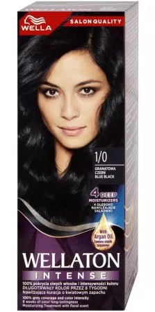 Wella Wellaton farba do włosów, 1/0 granatowa czerń