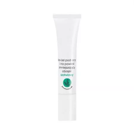 Ziaja, bio-żel pod oczy i na powieki zmniejszający obrzęk, szałwiowy, 15ml