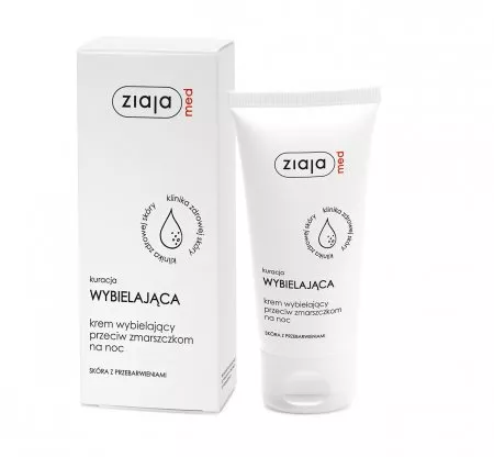 Ziaja Med Kuracja wybielająca, krem przeciw zmarszczkom na noc, 50ml