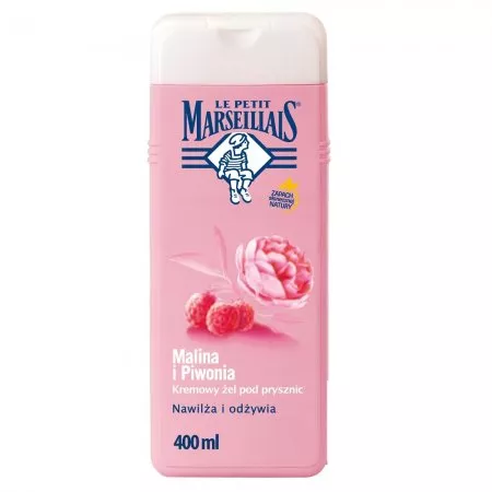 Le Petit Marseillais Kremowy żel pod prysznic Malina & Piwonia 400ml