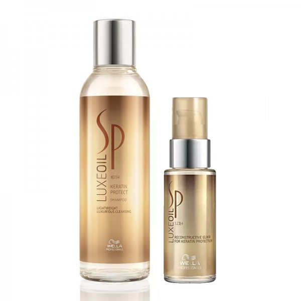 Wella SP Luxe Oil, zestaw regenerujący włosy zniszczone, szampon + olejek