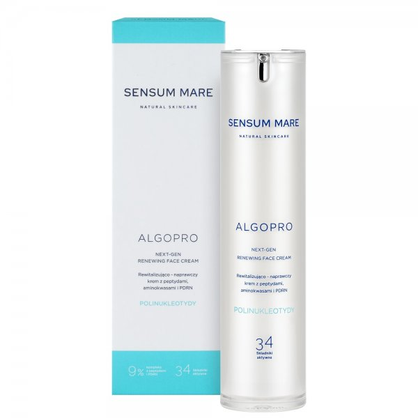 Sensum Mare Algopro rewitalizująco-naprawczy krem z 9% kompleksem peptydów i aminokwasów z PDRN 50ml