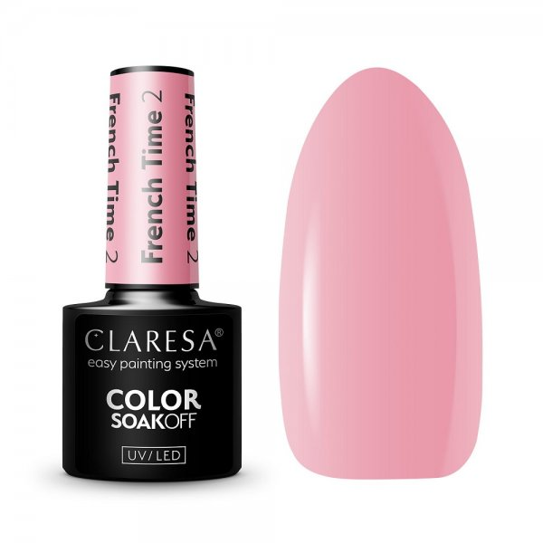 Claresa Color Soak Off UV/LED lakier hybrydowy French Time 2 5g