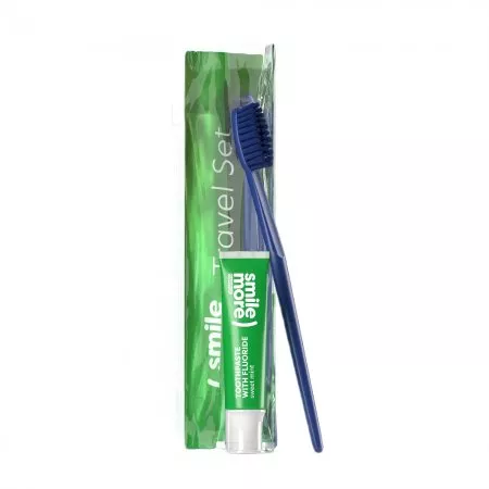 HiSkin Smile zestaw pasta do zębów 30ml + szczoteczka do zębów Green