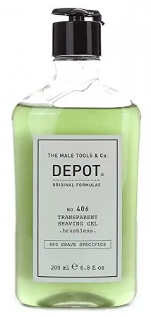 Depot No. 406, transparentny żel do golenia, 200ml