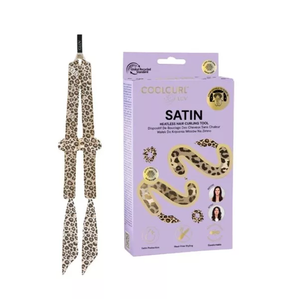 Glov Coolcurl Satin wałek do kręcenia włosów na zimno Cheetah