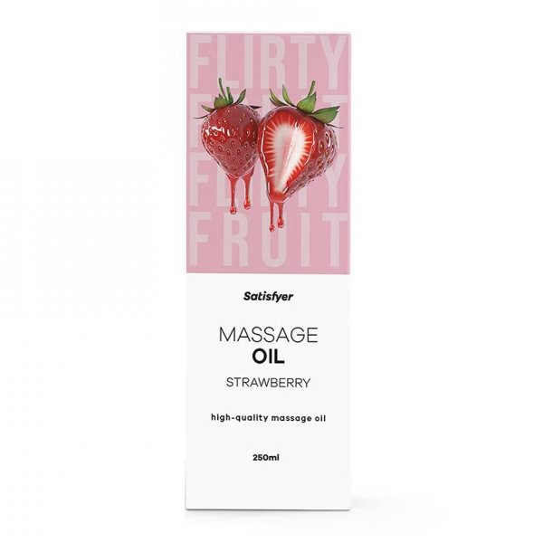 Satisfyer High-Quality Massage Oil olejek do masażu Strawberry 250ml