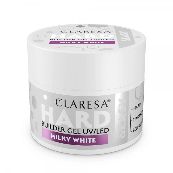 Claresa Hard& Easy Builder Gel żel budujący Milky White 45g