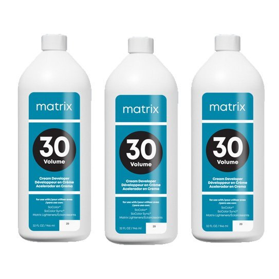 Matrix Creme Oxydant, aktywator w kremie do koloryzacji trwałej, 9%, wielopak, 3x1000ml