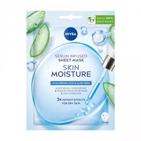 Nivea Skin Moisture maska w płachcie z serum nawilżającym