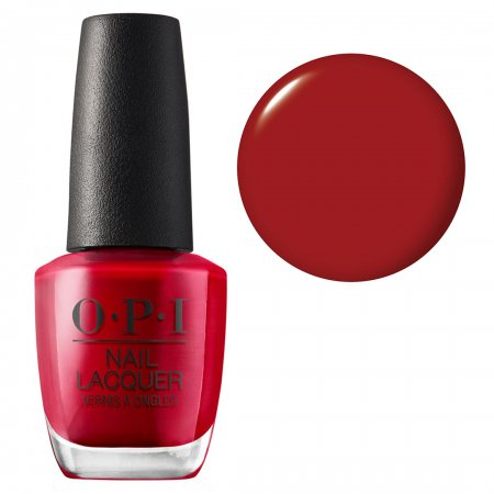 OPI Nail Lacquer, klasyczny lakier do paznokci, The Thrill Of Brazil NLA16, czerwony, 15ml
