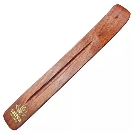 Sattva Natural Indian Incense podstawka do kadzidełka z naturalnego drewna