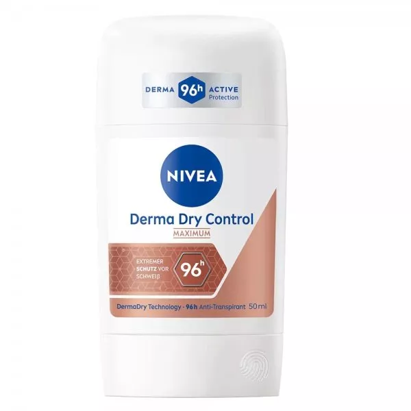 Nivea Derma Dry Control Maximum antyperspirant w sztyfcie 50ml (W)