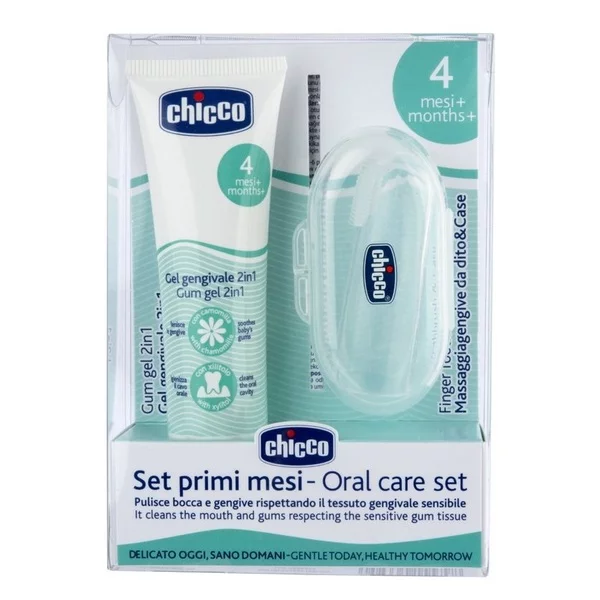 Chicco Zestaw startowy żel na ząbkowanie 30ml + szczoteczka na palec