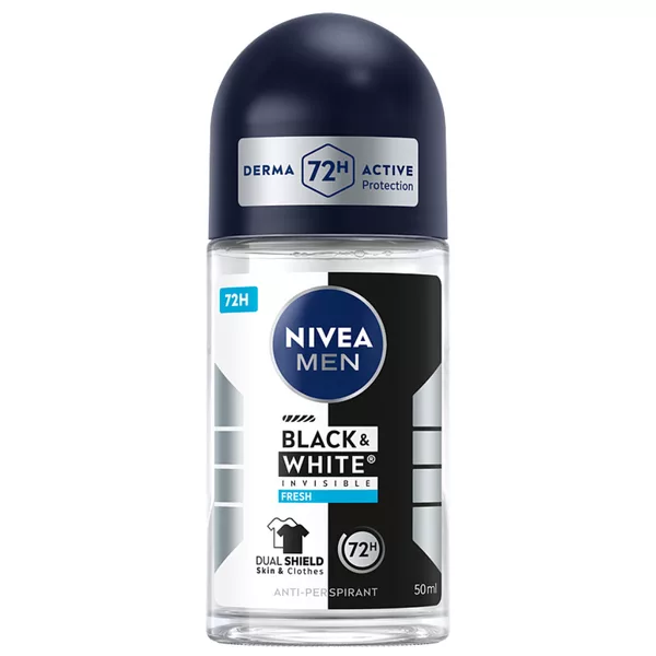 Nivea Black& White Invisible Fresh Man antyperspirant w kulce 50ml (M)