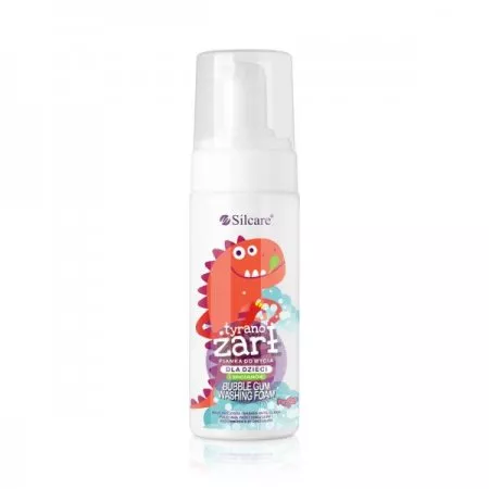 Silcare, Bubble Gum Washing Foam pianka do mycia dla dzieci Tyranożarł 200ml