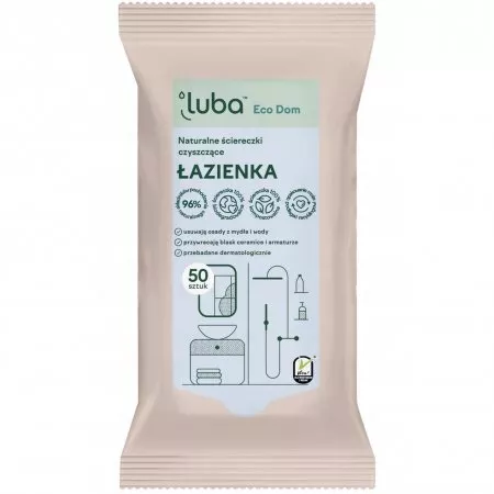 Luba Eco Dom naturalne ściereczki czyszczące Łazienka 50szt