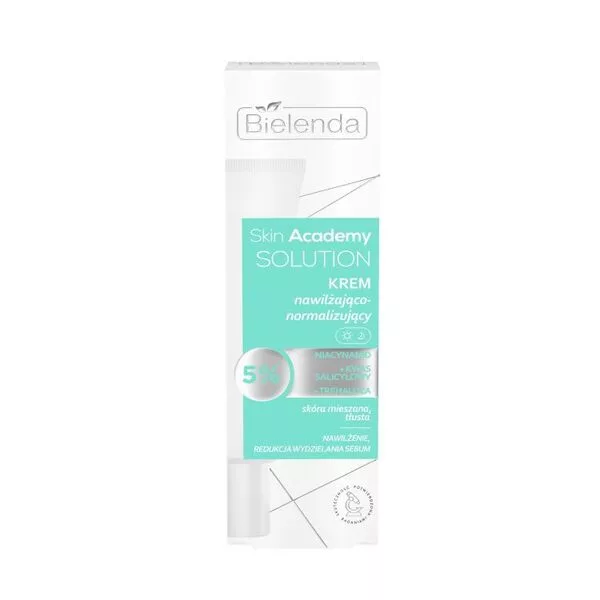 Bielenda Skin Academy Solution, krem nawilżająco-normalizujący, 50ml