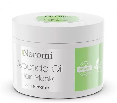 Nacomi, maska do włosów z olejem avocado i keratyną, 200ml