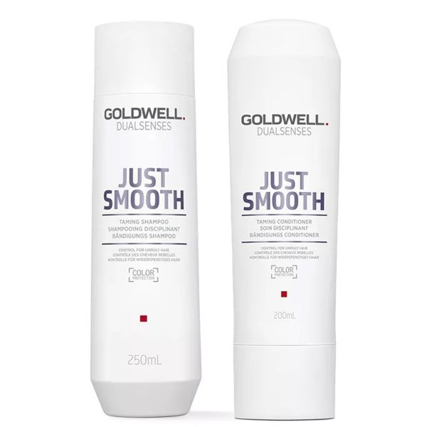 Goldwell Dualsenses Just Smooth, zestaw wygładzający do włosów puszących się, szampon + odżywka