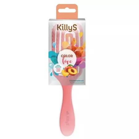 KillyS Color Love pachnąca szczotka do włosów Brzoskwinia